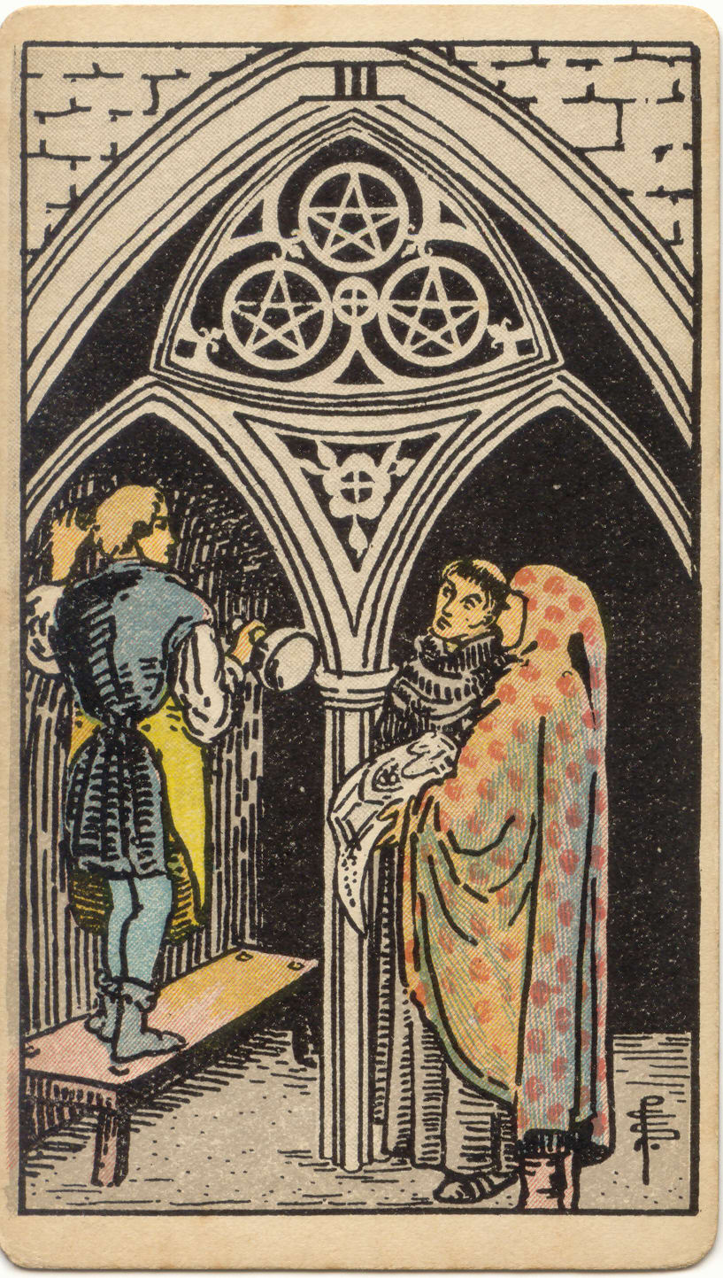 錢幣三 Three of Pentacles