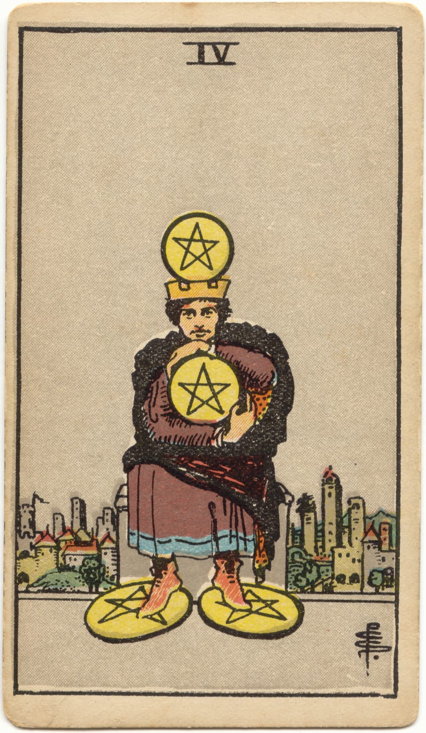 錢幣四 Four of Pentacles