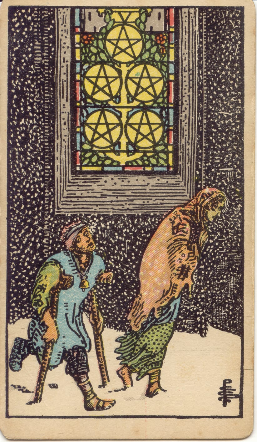錢幣五 Five of Pentacles
