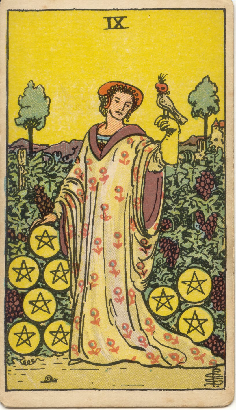 錢幣九 Nine of Pentacles