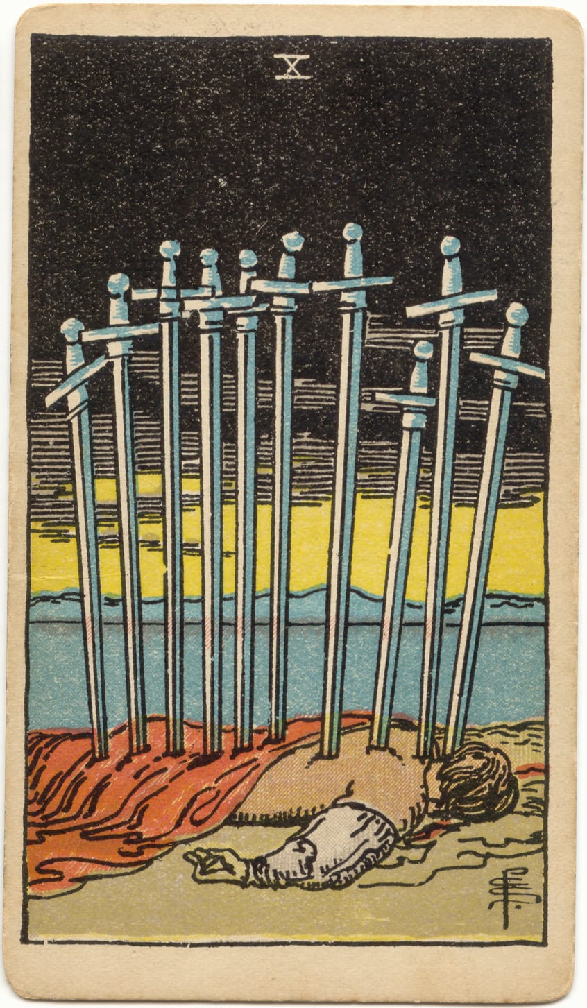 寶劍十 Ten of Swords