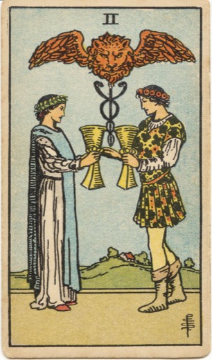 聖杯二 Two of Cups