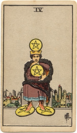 錢幣四 Four of Pentacles