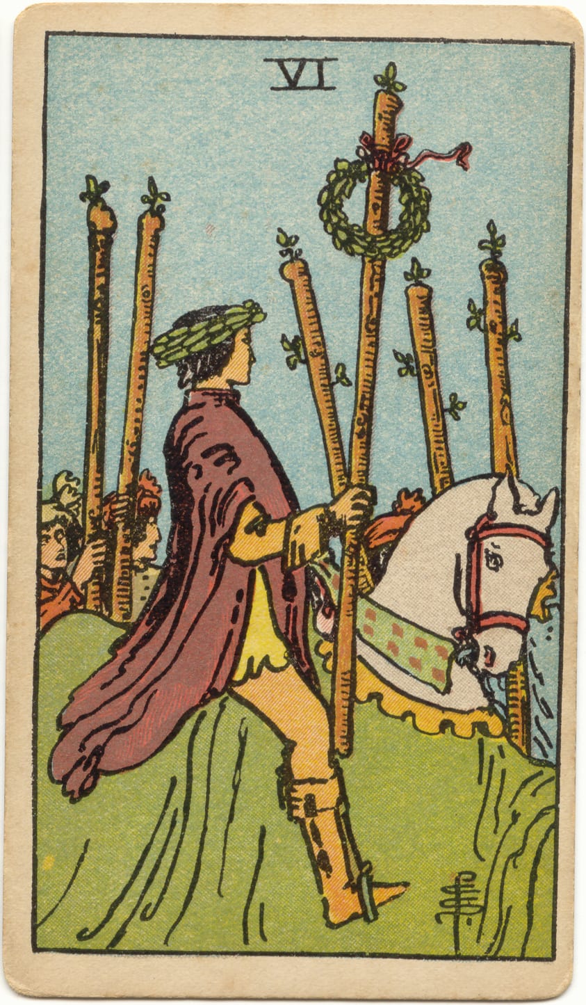 權杖六 Six of Wands
