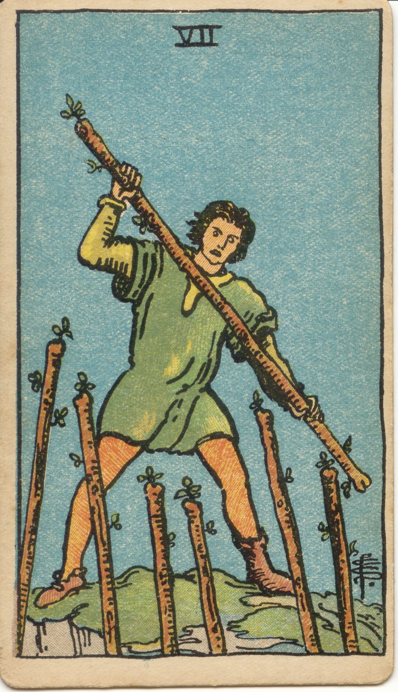 權杖七 Seven of Wands
