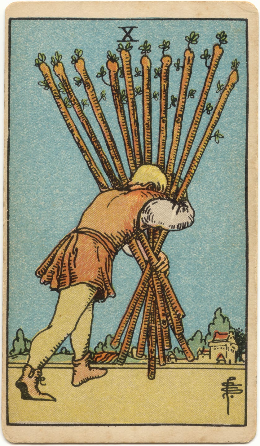 權杖十 Ten of Wands